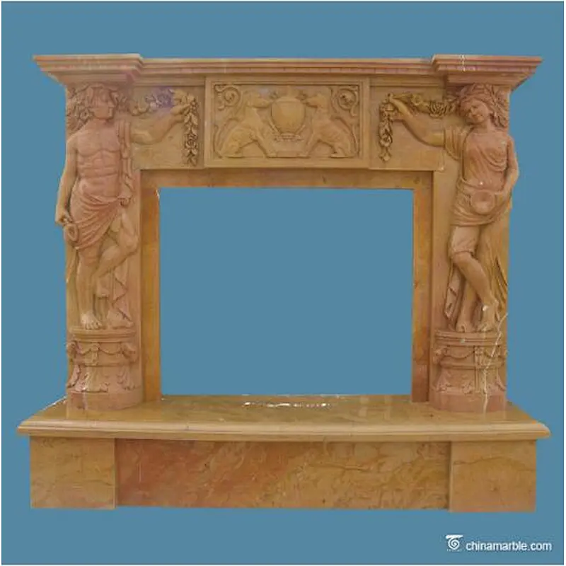 Travertine Fireplace/limestone fireplace/marble fireplace mantels