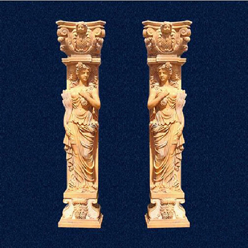 Hollow Roman Decorative Pillar Column In Stone