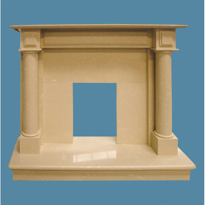 limestone fireplace mantel/limestone fireplace surrounds/freestanding fireplace surround