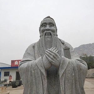 Chinese Old Man Stone Statue
