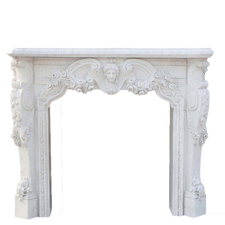 Freestanding Indoor Fireplace Mantel Surround Decorative Shabby Chic/marble surrounds