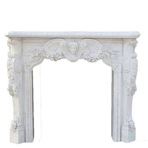 Freestanding Indoor Fireplace Mantel Surround Decorative Shabby Chic/marble surrounds