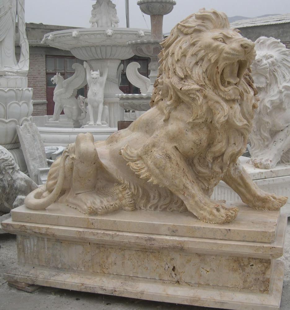 roaring lion statue/lying lion statue/antique lion statue