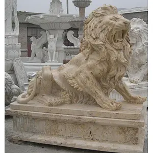 roaring lion statue/lying lion statue/antique lion statue