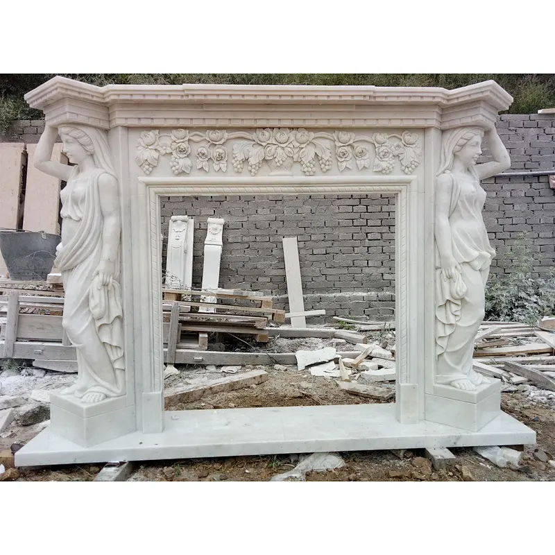 Indoor used fireplace mantel/free standing fireplace/decorative fireplace