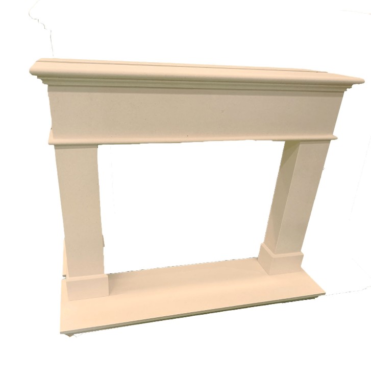 Home Decoration Hand Carving White Marble Fireplace Surround