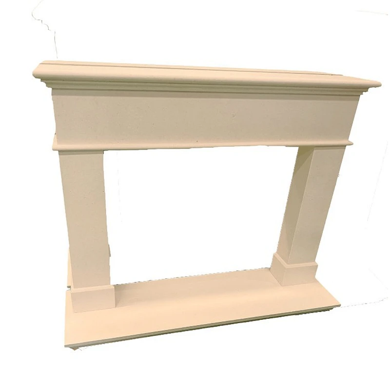 Home Decoration Hand Carving White Marble Fireplace Surround