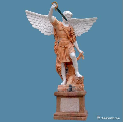 angel sculpture/winged angel statue/male angel sculpture