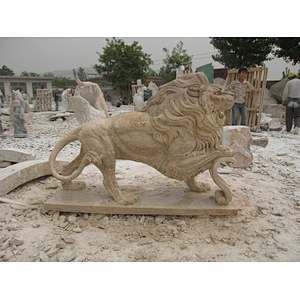 large animal statues/antique marble statues/large lion statue