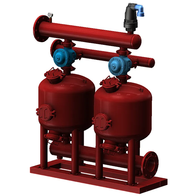 Backwash valve for irrigation water filter system