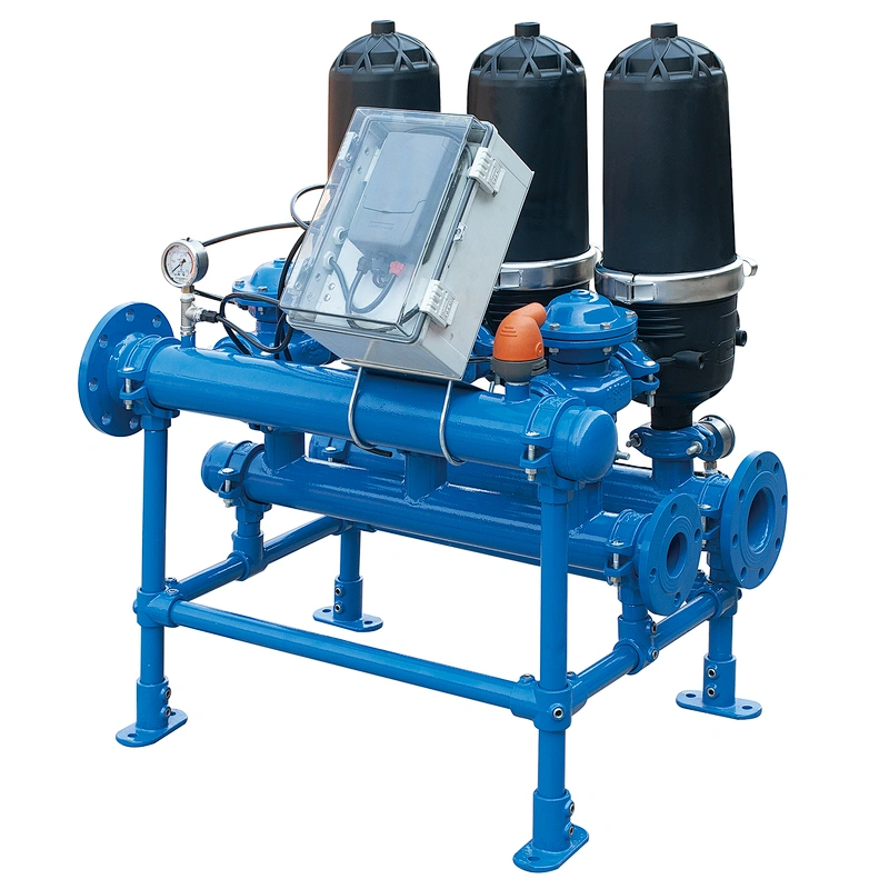 Backwash valve for irrigation water filter system