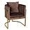 golden chromed chair 