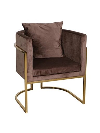 golden chromed chair 