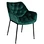 New design hot sale luxury dining room furniture velvet fabric dining chairs with golden chrome legs