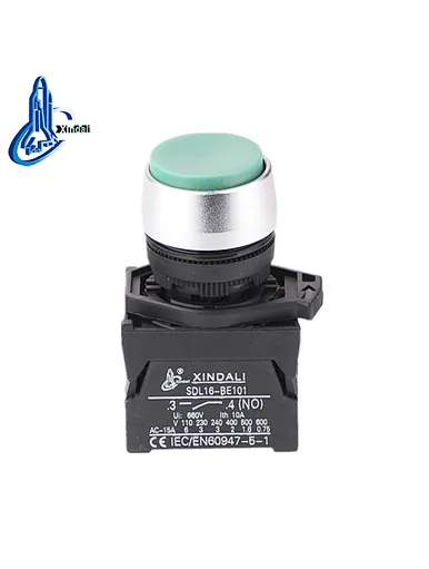 spring return push button