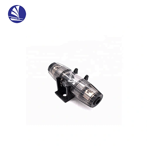 Round single In-line 4 or 8 Gauge AGU Fuse Holder for Car Vehicle Video Audio