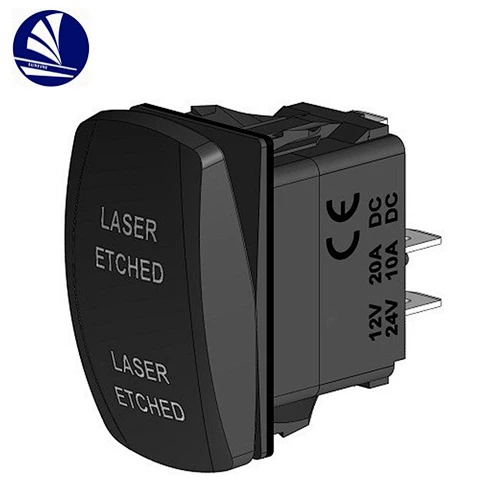 Carling style 12V 24V Auto/Marine LED Rocker Switch Waterproof Laser Etch Picture OEM