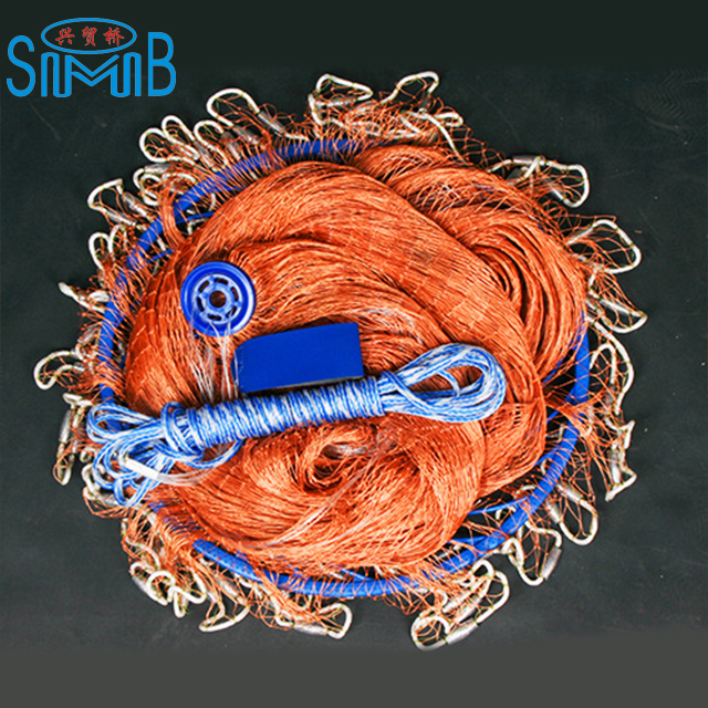 High quality Good Selling American Style Hand Easy Throw Cast Net Fishing Mesh Fishing Tackle, 1.5m Tire Cords