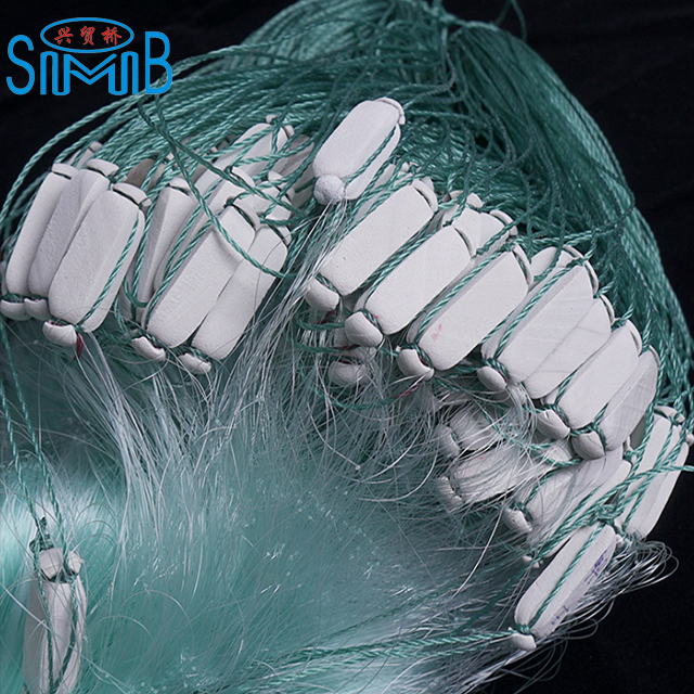Soft Nylon monolfilament fishing nets sink bottom gill nets white color Sink net or Float net