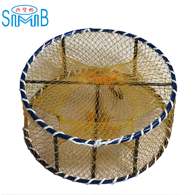 USA popular Stainless steel wire Professional 4 Funnel crab traps for sale  Commercial Fisherman Crab Trap