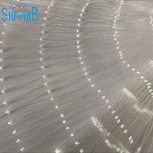 White Color Double Knot Double Selvage Type Nylon Monofilament Fishing Nets