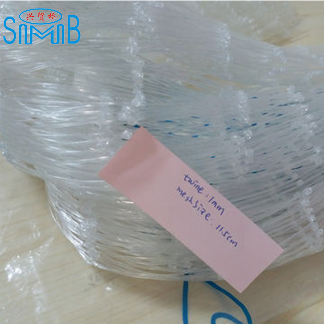 White Color Double Knot Double Selvage Type Nylon Monofilament Fishing Nets