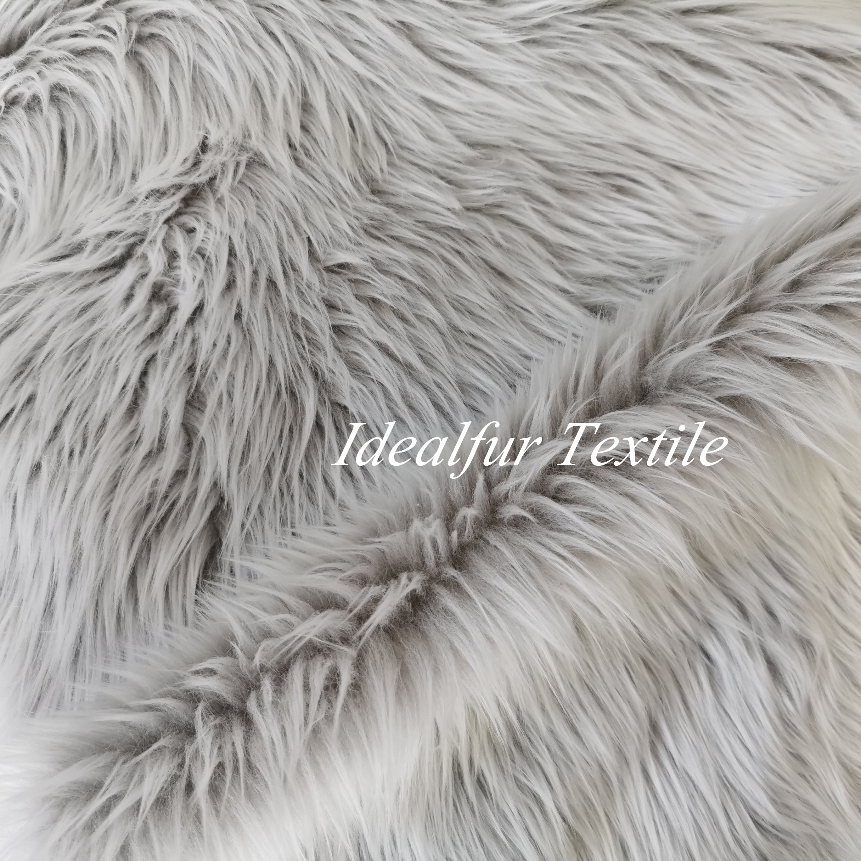 Long Pile Faux Fur Fabric Blanket For Cushion