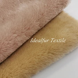 100% Polyester Short Pile Faux Fur with Suede Bonding for Jacket