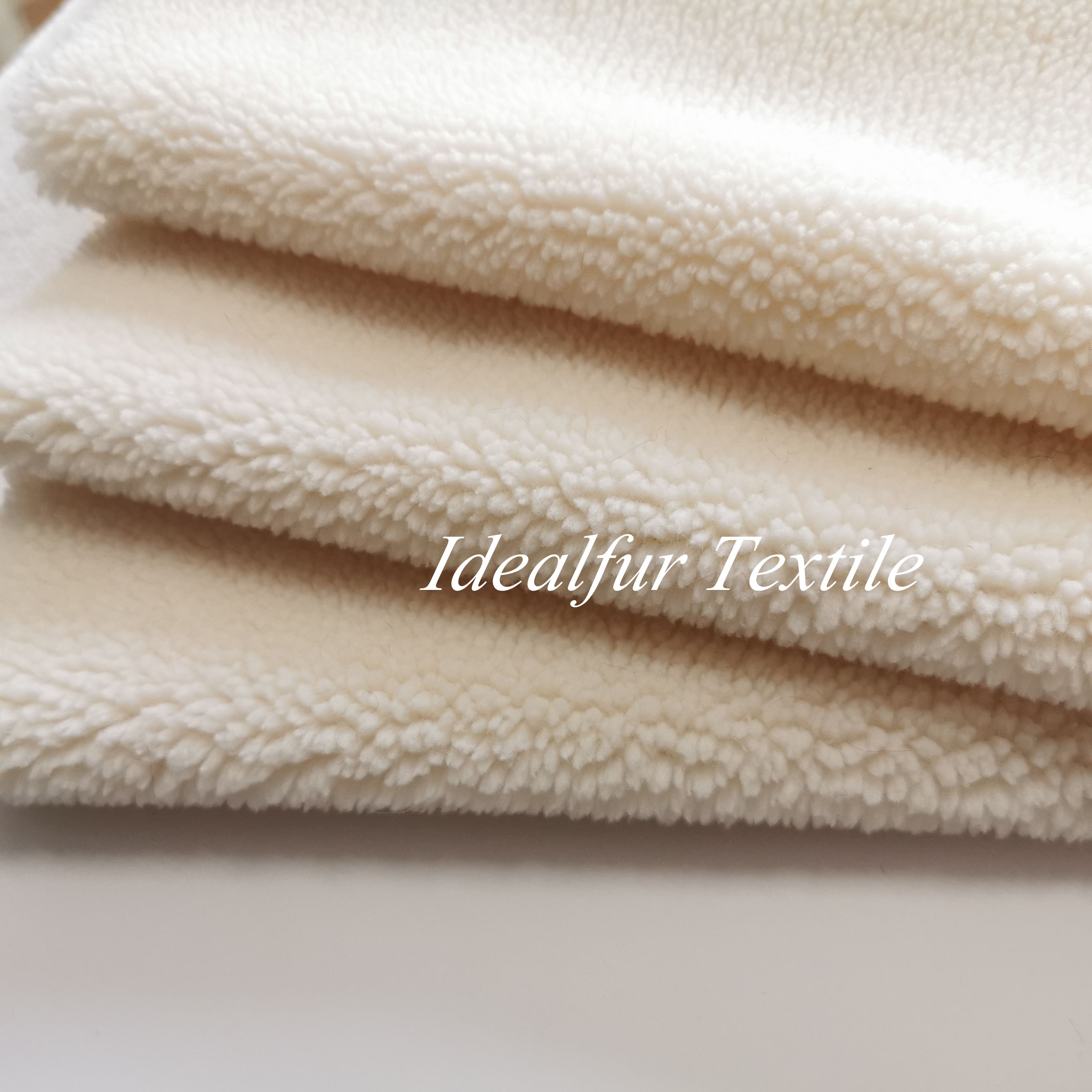 Winter Coat 100% Polyester Sherpa Wool Fleece Faux Fur Fabric
