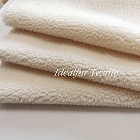 Winter Coat 100% Polyester Sherpa Wool Fleece Faux Fur Fabric