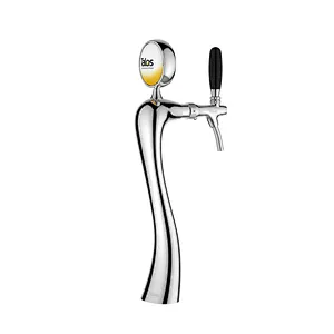 TALOS Elegance Tap Tower Chrome 1-way Dispensing Tower Draft Beer Tower