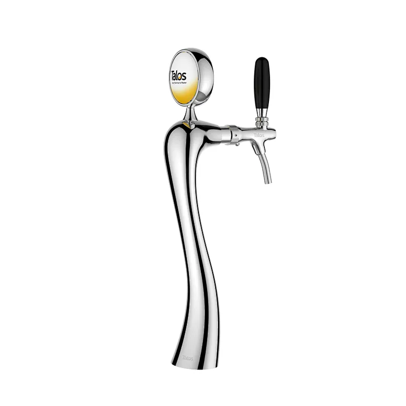 TALOS Elegance Tap Tower Chrome 1-way Dispensing Tower Draft Beer Tower