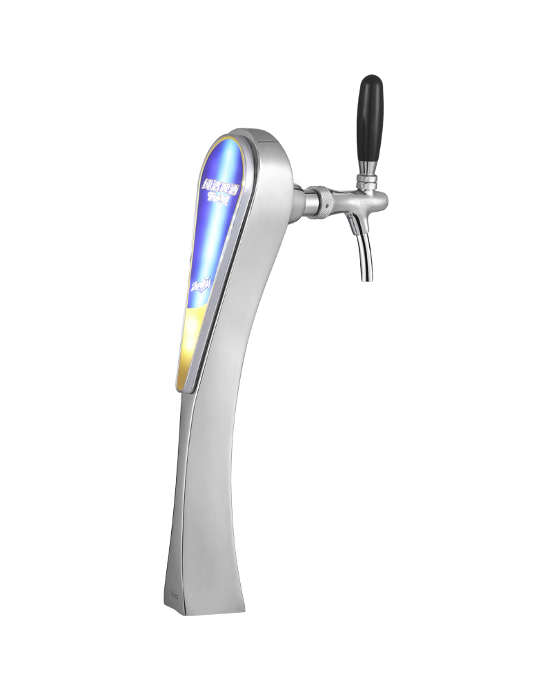 TALOS Venus Tap Tower Chrome 1-way Dispensing Tower Draft Beer Tower