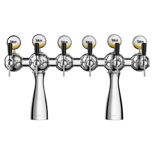 TALOS Parisian Tap Tower Chrome 6-way Dispensing Tower Draft Beer Tower