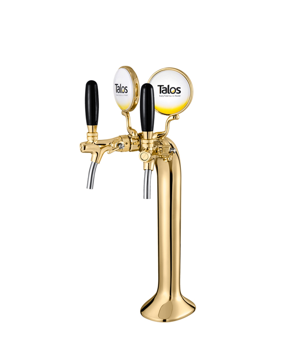 TALOS Classic Tap Tower PVD 2-way Dispensing Tower Draft Beer Tower