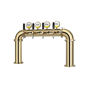 TALOS U Tower Stainless Steel 4 Tap Tower 102mm Beer Dispensing Equipment Draft Beer Tower (PVD)