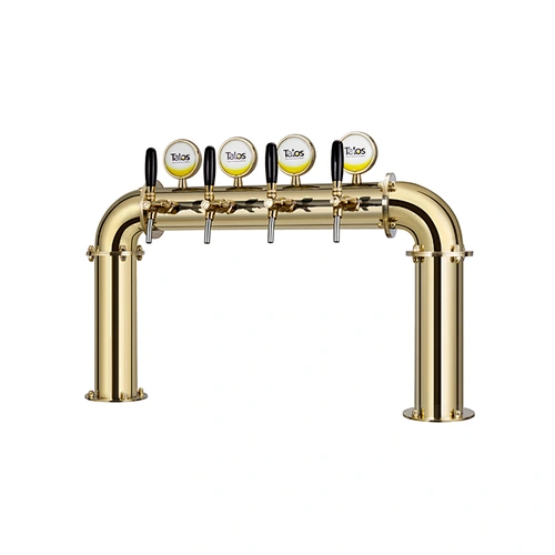 TALOS U Tower Stainless Steel 4 Tap Tower 102mm Beer Dispensing Equipment Draft Beer Tower (PVD)