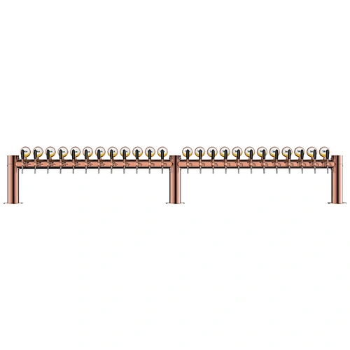 H 24 taps Copper beer tower