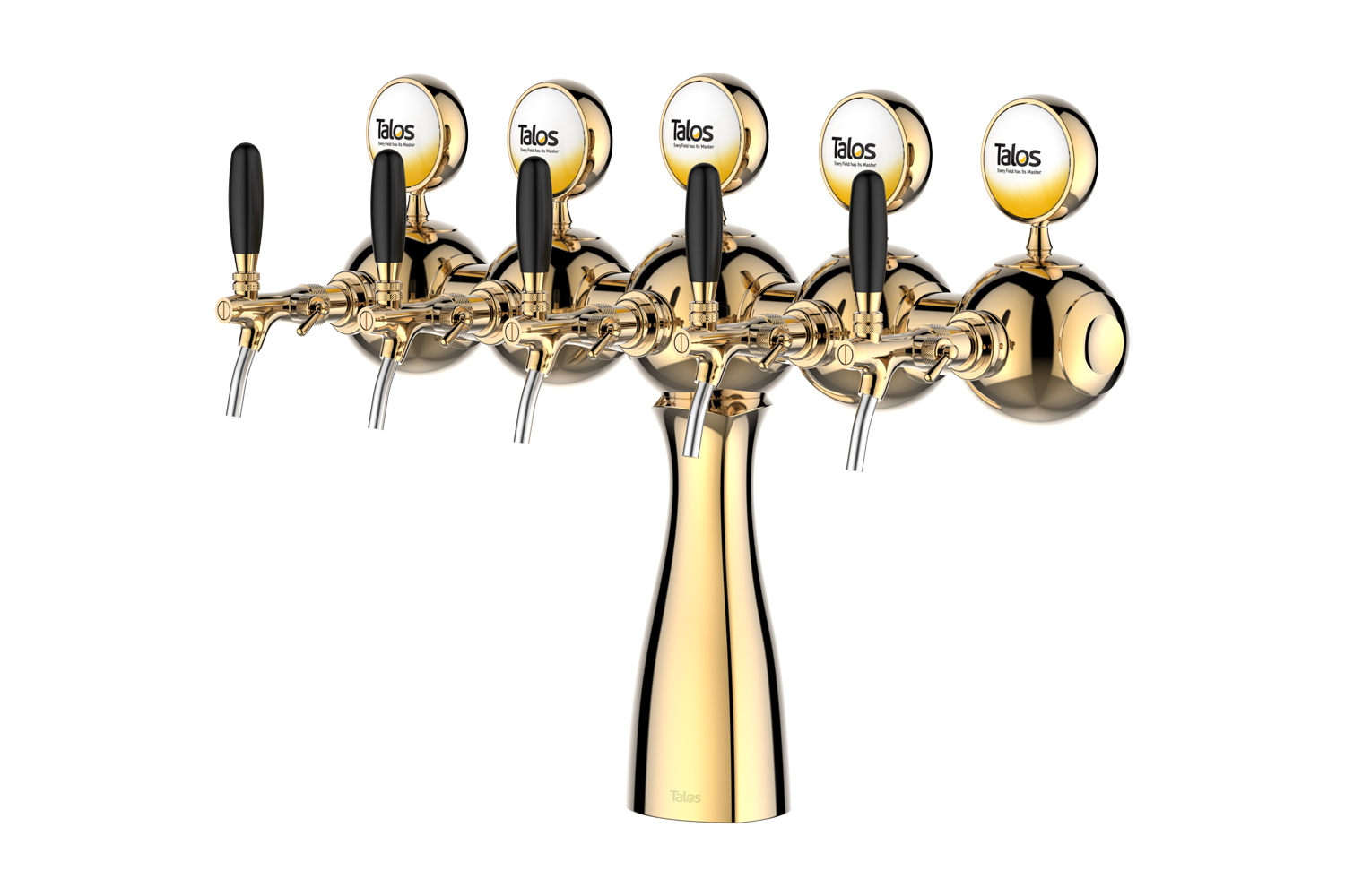 TALOS Parisian Tap Tower PVD 5-way Dispensing Tower Draft Beer Tower