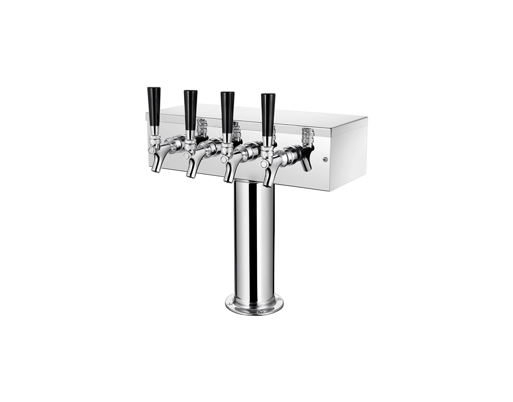 Pedestal Single 4 taps beer tower