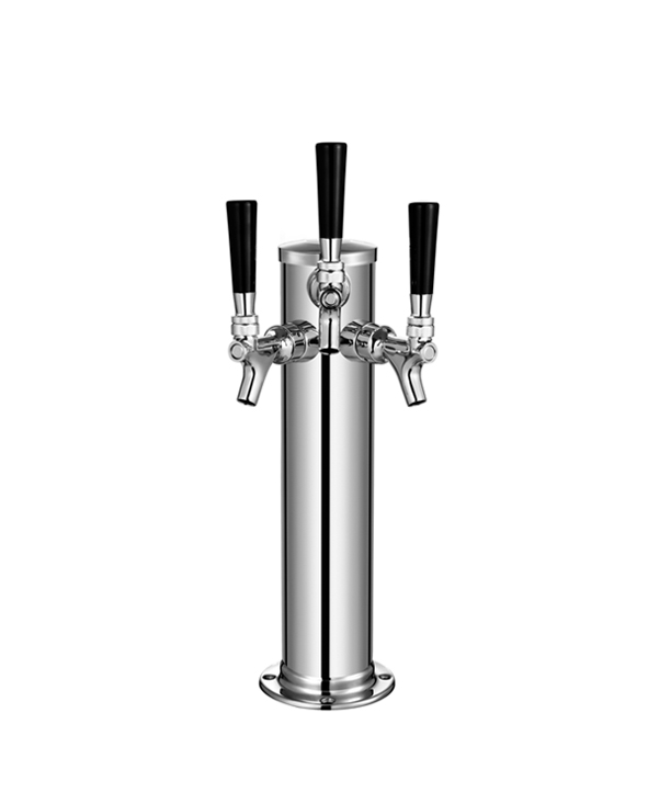 TALOS Beer Keg Tower Triple Chrome Tower Stainless Steel Draft Beer Tower