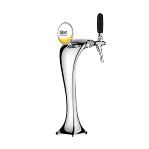 TALOS Cobra Tap Tower Chrome 1-way Dispensing Tower Draft Beer Tower