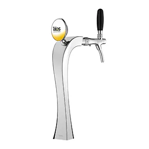 TALOS Brage Tap Tower Chrome 1-way Dispensing Tower Draft Beer Tower