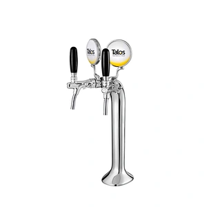 TALOS Classic Tap Tower Chrome 2-way Dispensing Tower Draft Beer Tower