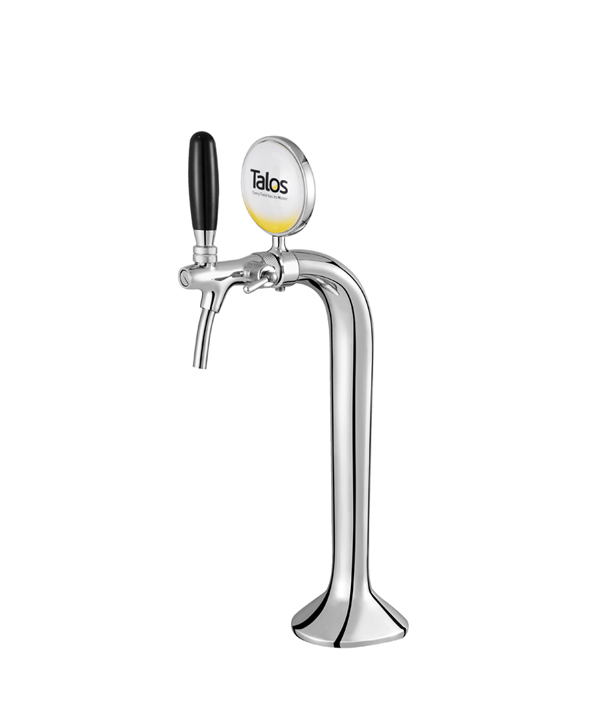 TALOS Classic Tap Tower Chrome 1-way Dispensing Tower Draft Beer Tower