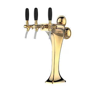 TALOS Cobra Tap Tower PVD 3-way Dispensing Tower Draft Beer Tower
