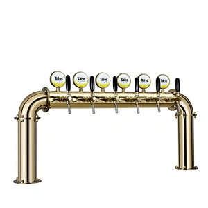 TALOS U Tower Stainless Steel 6 Tap Tower 102mm Beer Dispensing Equipment Draft Beer Tower (PVD)