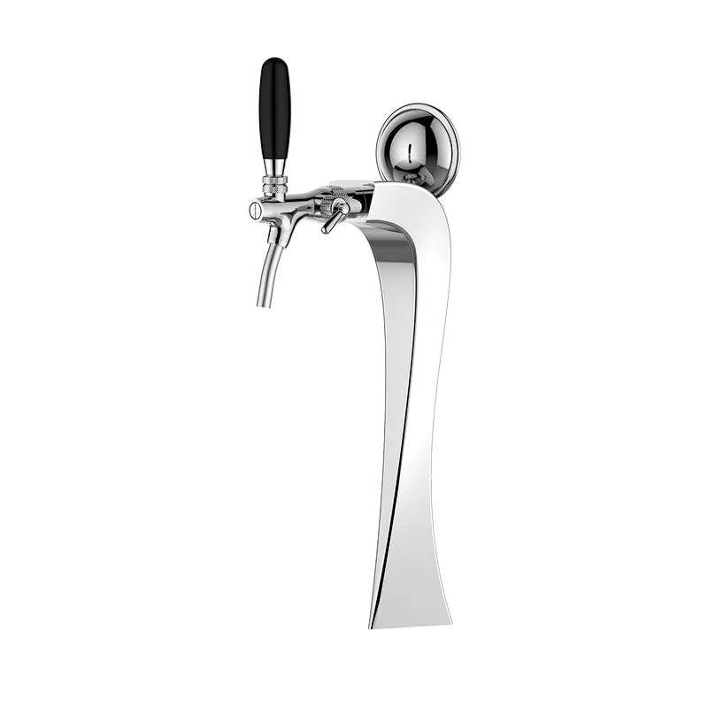 TALOS Brage Tap Tower Chrome 1-way Dispensing Tower Draft Beer Tower