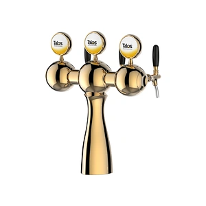 TALOS Parisian Tap Tower PVD 3-way Dispensing Tower Draft Beer Tower