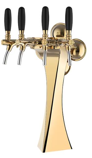 TALOS Brage Tap Tower PVD 4-way Dispensing Tower Draft Beer Tower